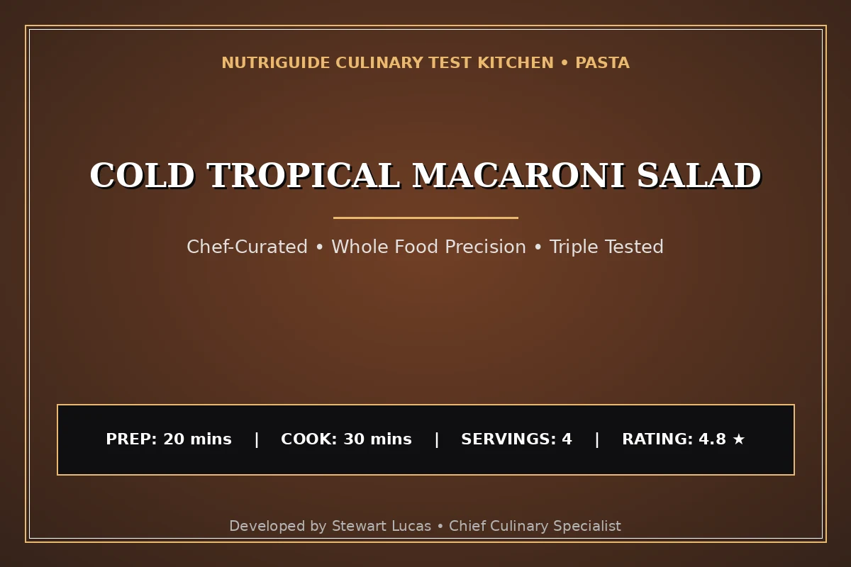 Cold Tropical Macaroni Salad