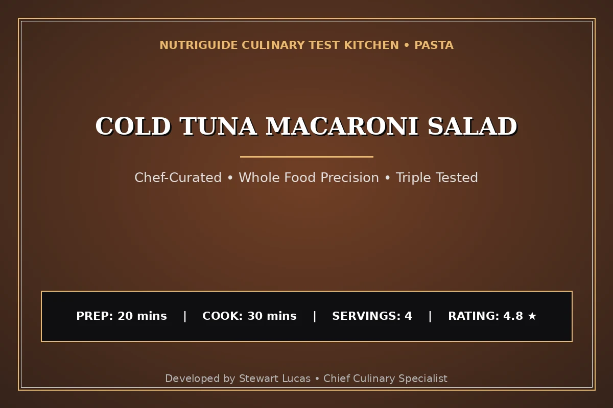 Cold Tuna Macaroni Salad