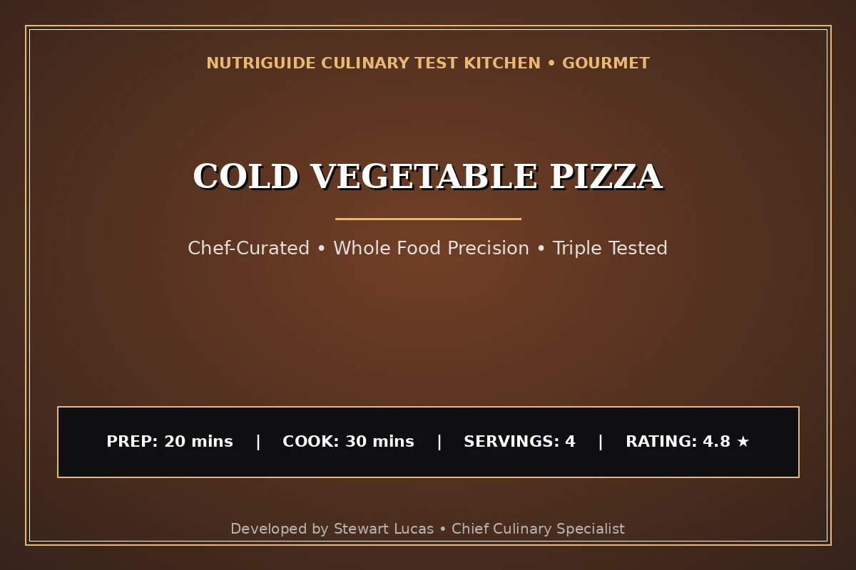 Cold Vegetable Pizza