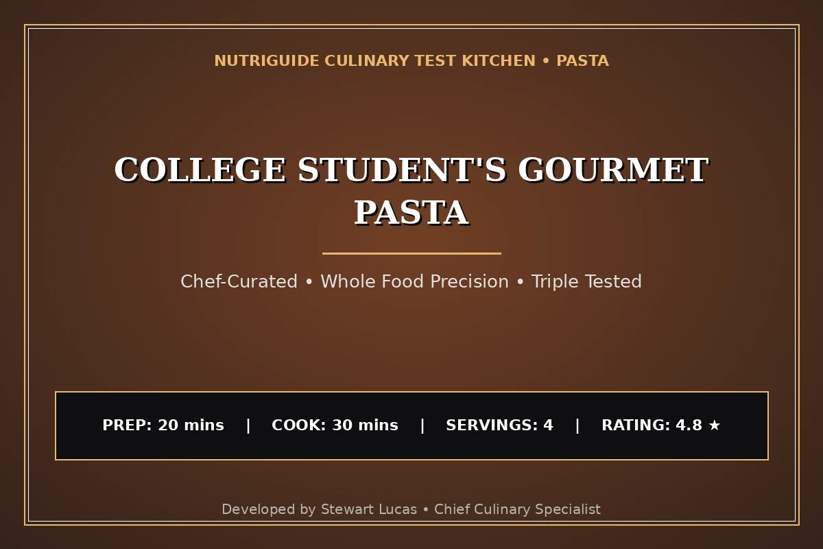 College Student'S Gourmet Pasta