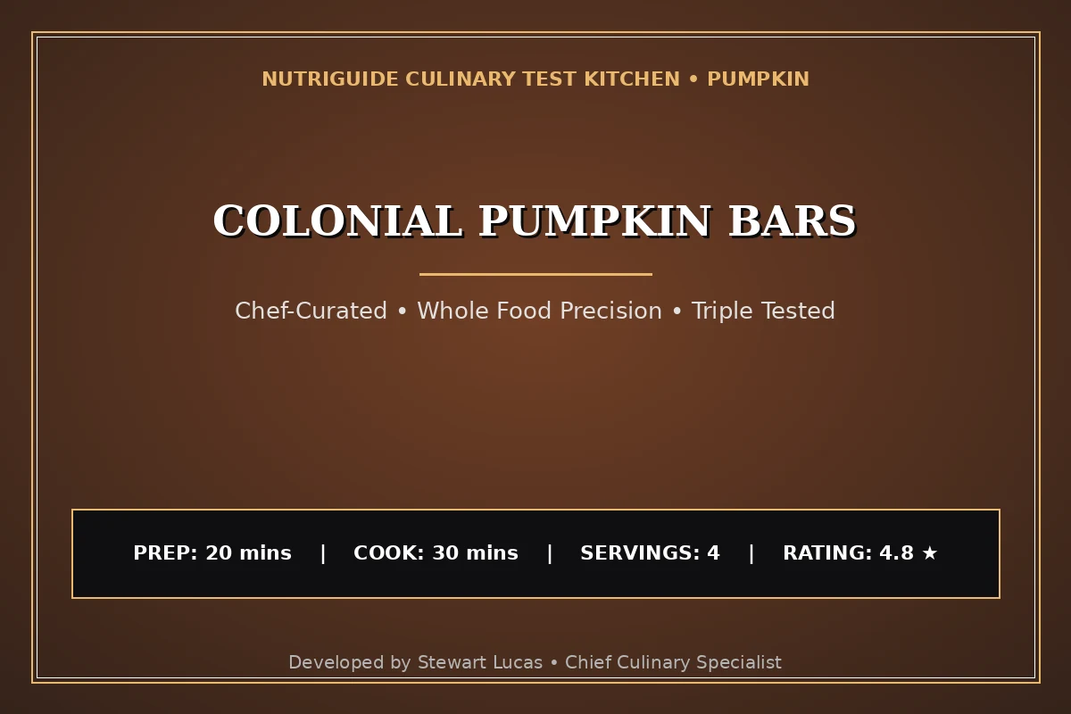 Colonial Pumpkin Bars