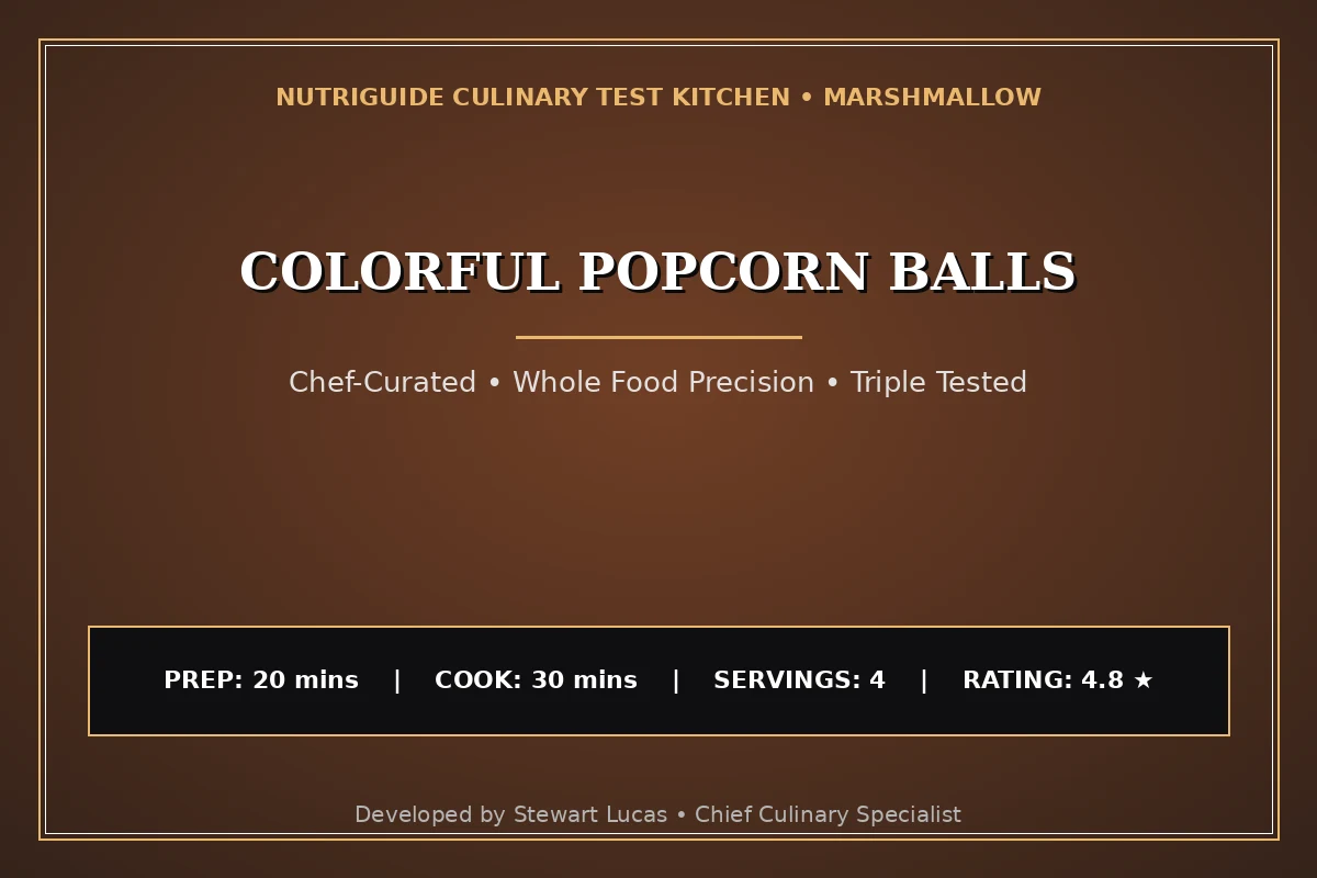 Colorful Popcorn Balls