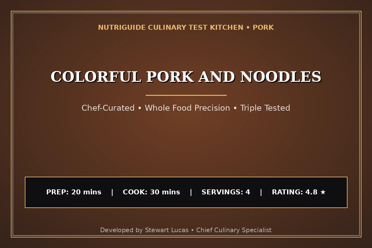 Colorful Pork And Noodles