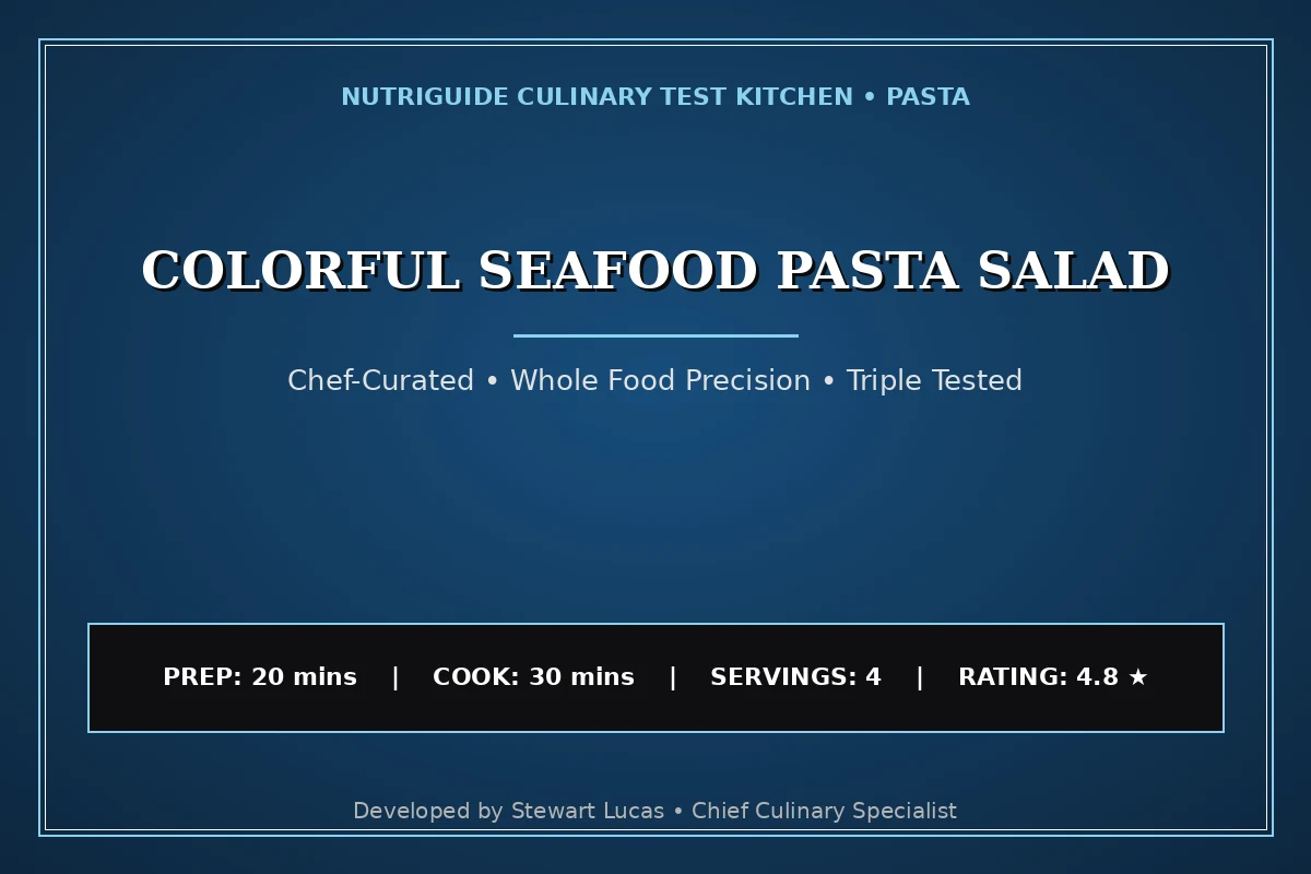 Colorful Seafood Pasta Salad