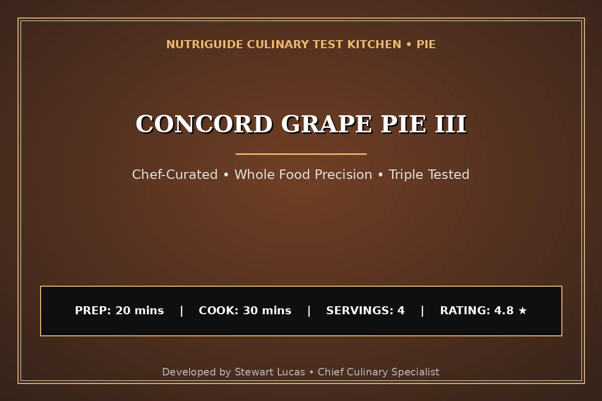 Concord Grape Pie Iii
