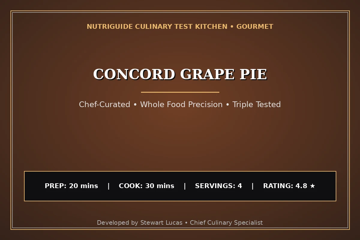 Concord Grape Pie