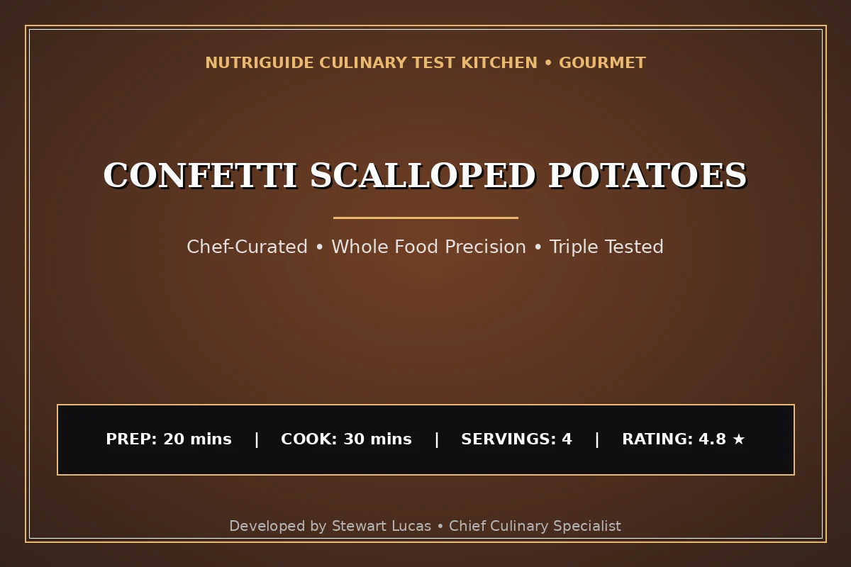 Confetti Scalloped Potatoes