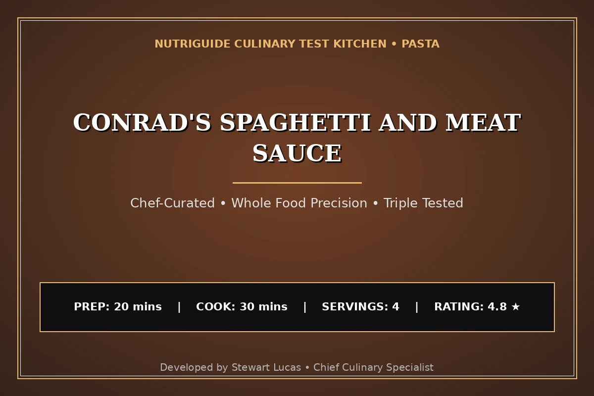 Conrad'S Spaghetti And Meat Sauce