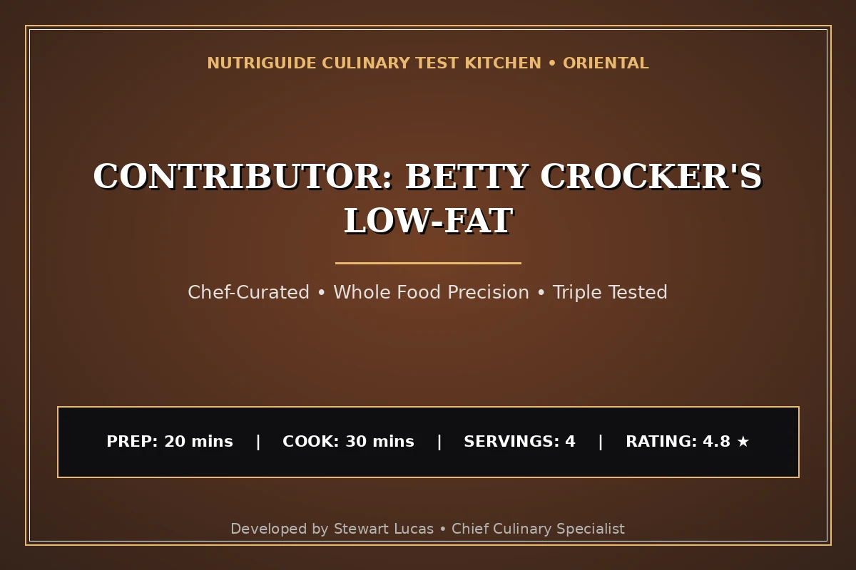 Contributor: Betty Crocker'S Low-Fat