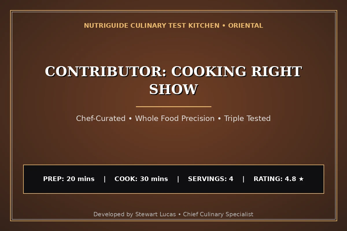 Contributor: Cooking Right Show