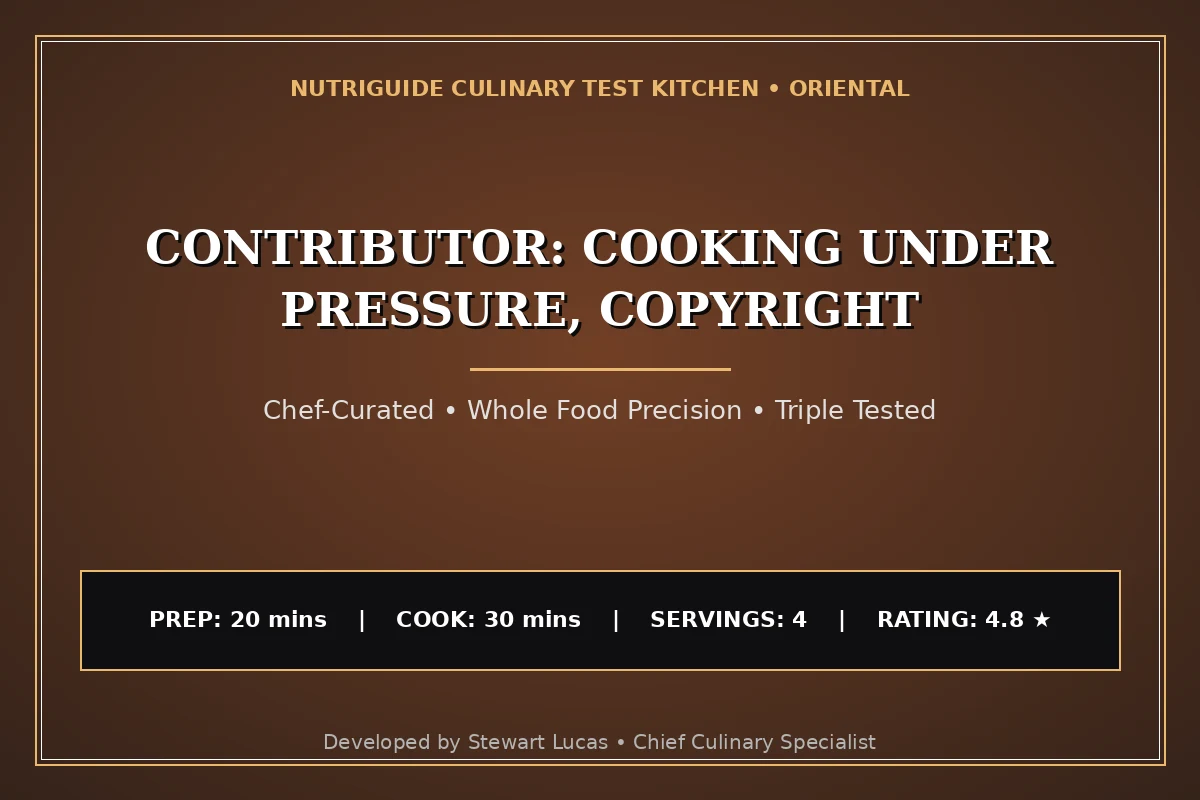 Contributor: Cooking Under Pressure, Copyright