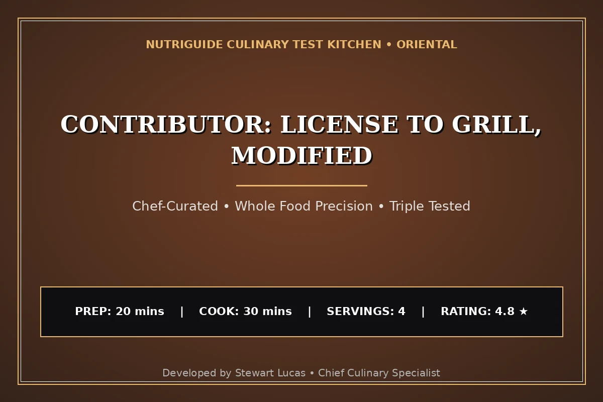 Contributor: License To Grill, Modified