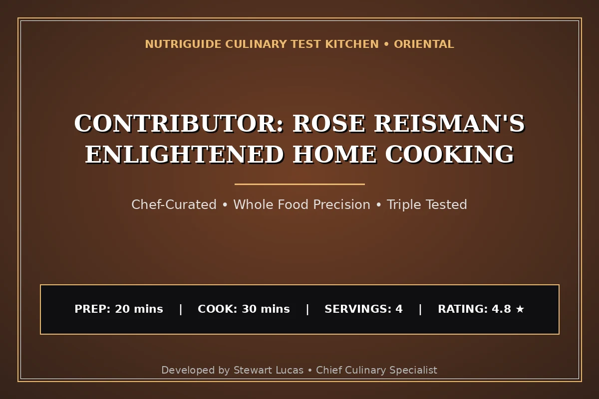 Contributor: Rose Reisman'S Enlightened Home Cooking