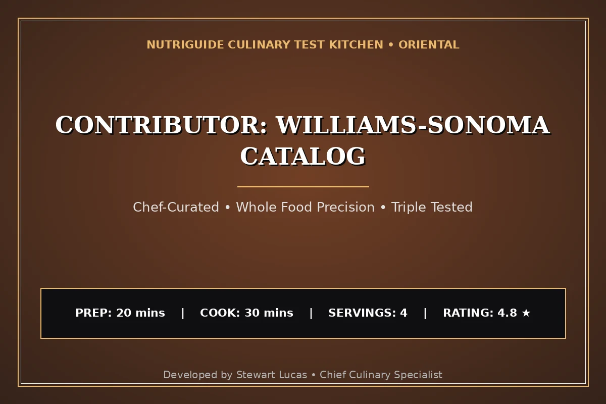 Contributor: Williams-Sonoma Catalog