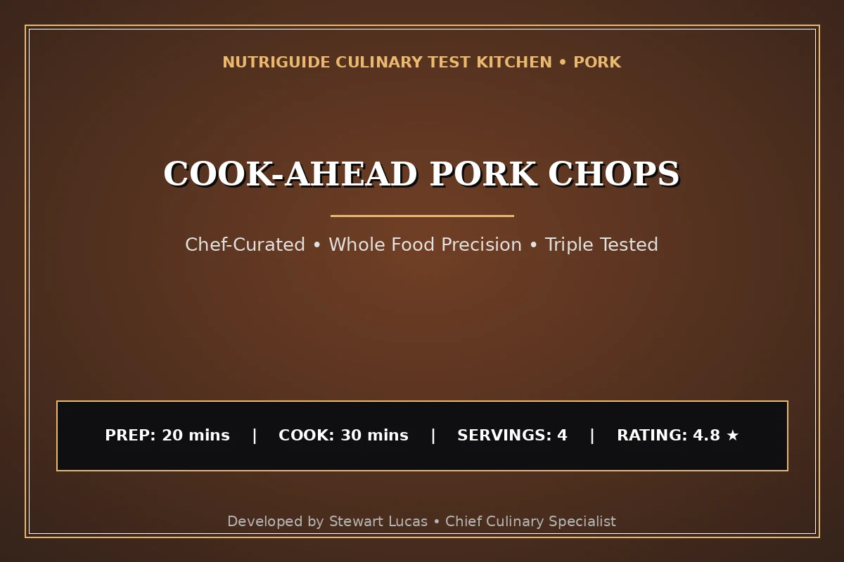 Cook-Ahead Pork Chops