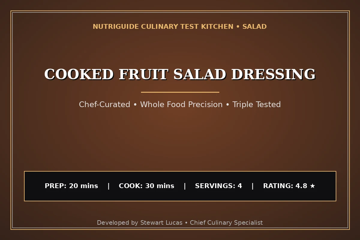 Cooked Fruit Salad Dressing