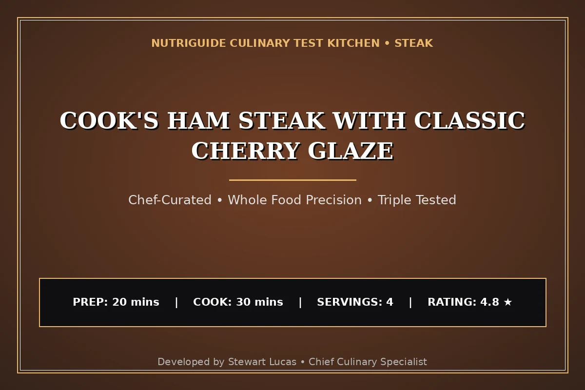 Cook'S Ham Steak With Classic Cherry Glaze