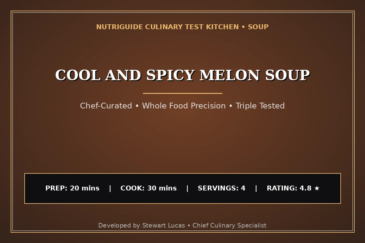 Cool And Spicy Melon Soup