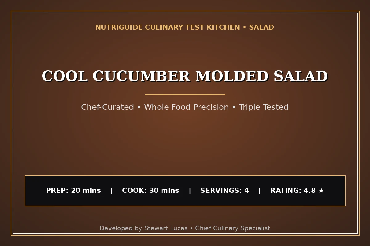Cool Cucumber Molded Salad