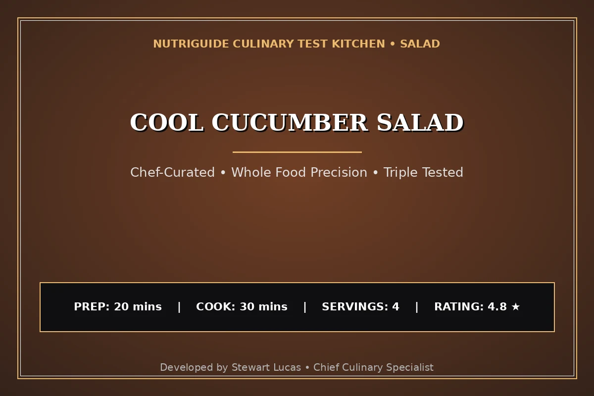 Cool Cucumber Salad