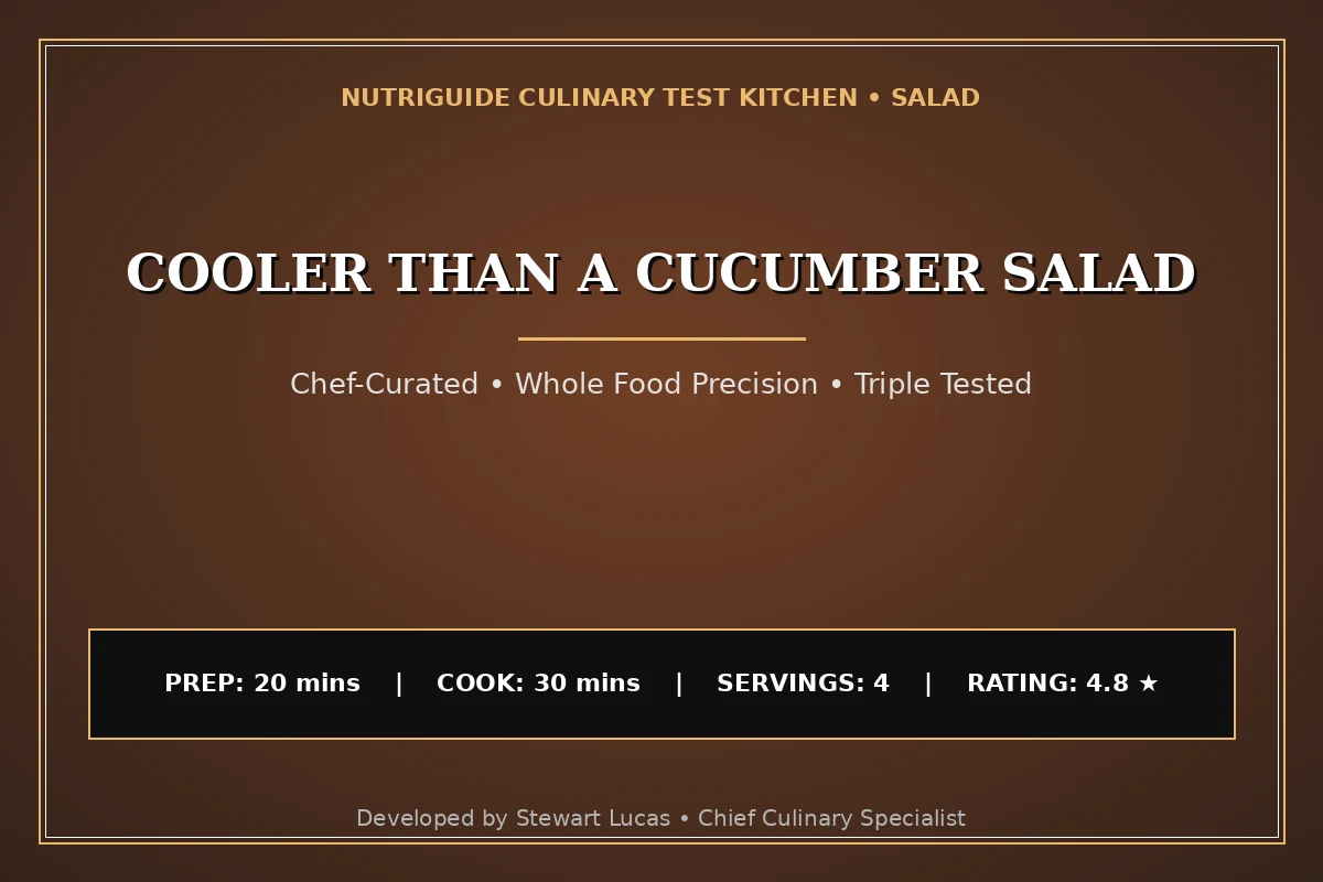 Cooler Than A Cucumber Salad