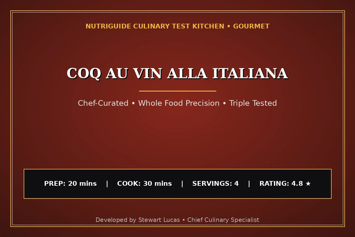 Coq Au Vin Alla Italiana