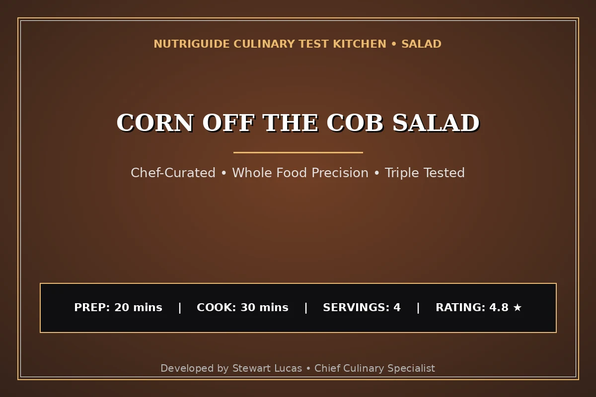 Corn Off The Cob Salad