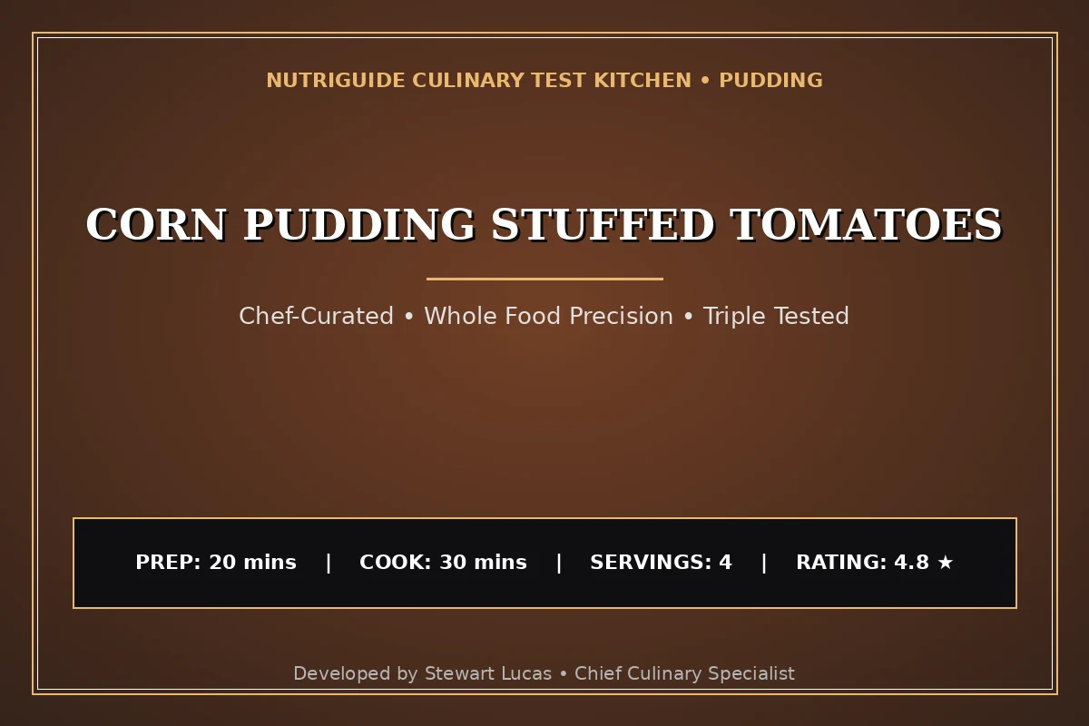 Corn Pudding Stuffed Tomatoes