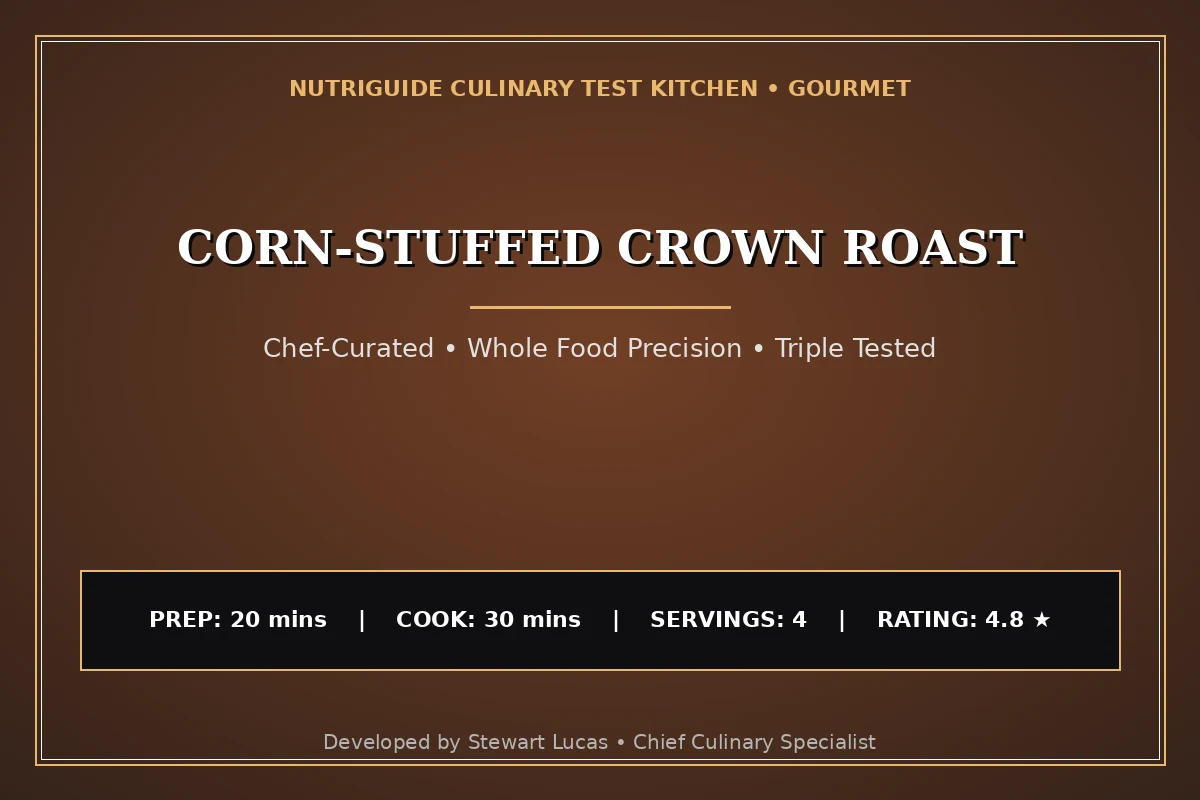 Corn-Stuffed Crown Roast