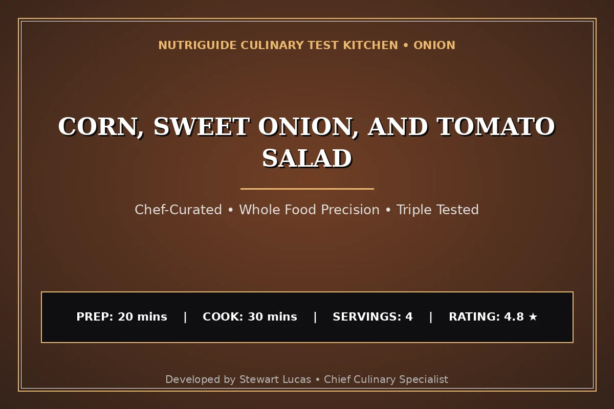 Corn, Sweet Onion, And Tomato Salad