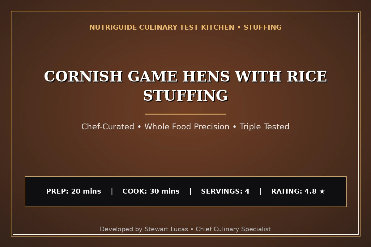 Cornish Game Hens With Rice Stuffing