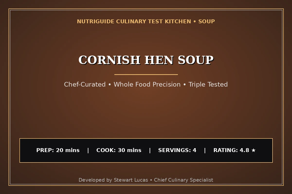 Cornish Hen Soup