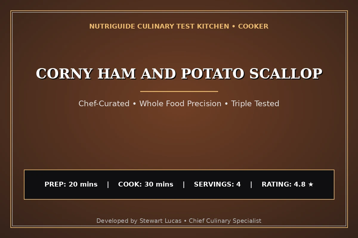 Corny Ham And Potato Scallop