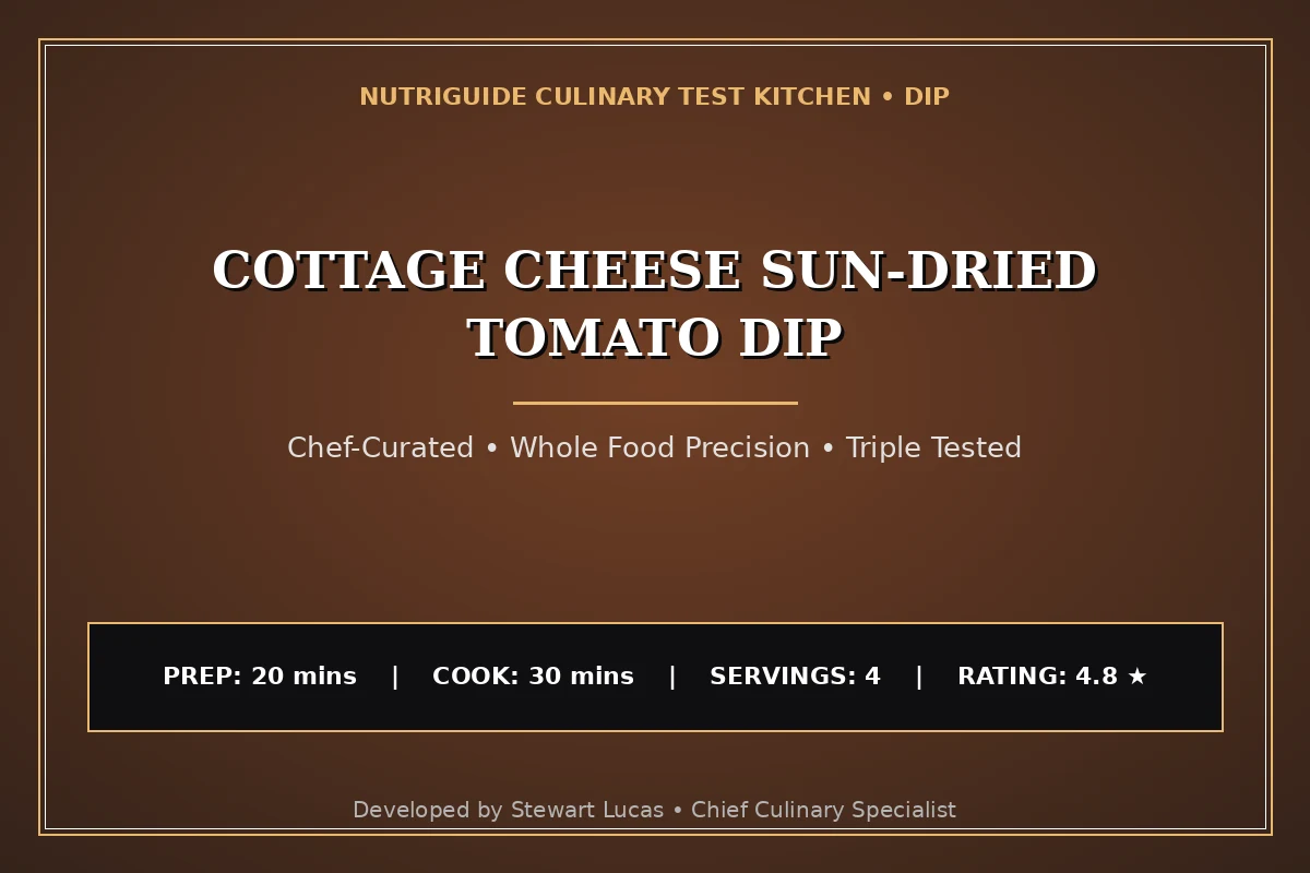 Cottage Cheese Sun-Dried Tomato Dip