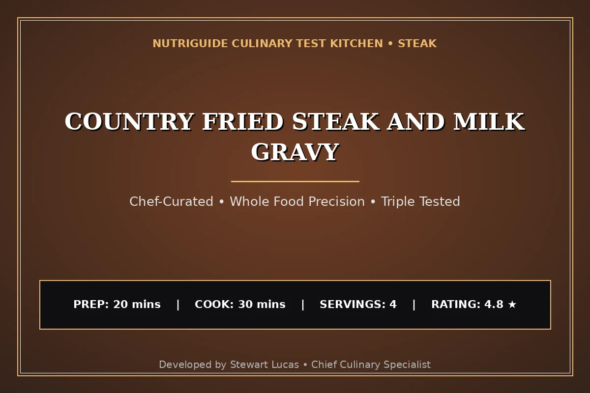 Country Fried Steak And Milk Gravy
