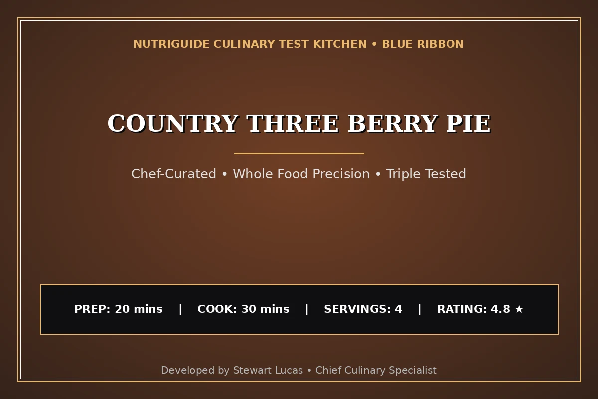 Country Three Berry Pie