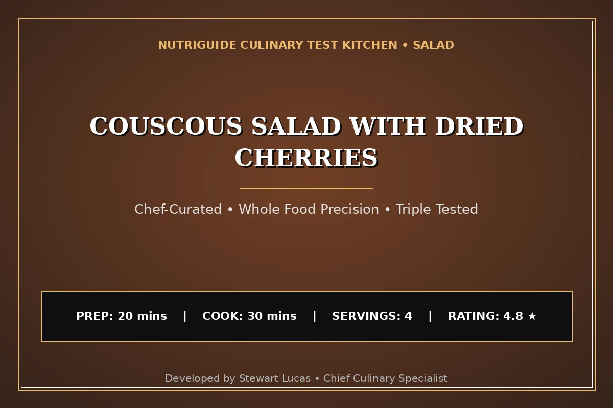Couscous Salad With Dried Cherries