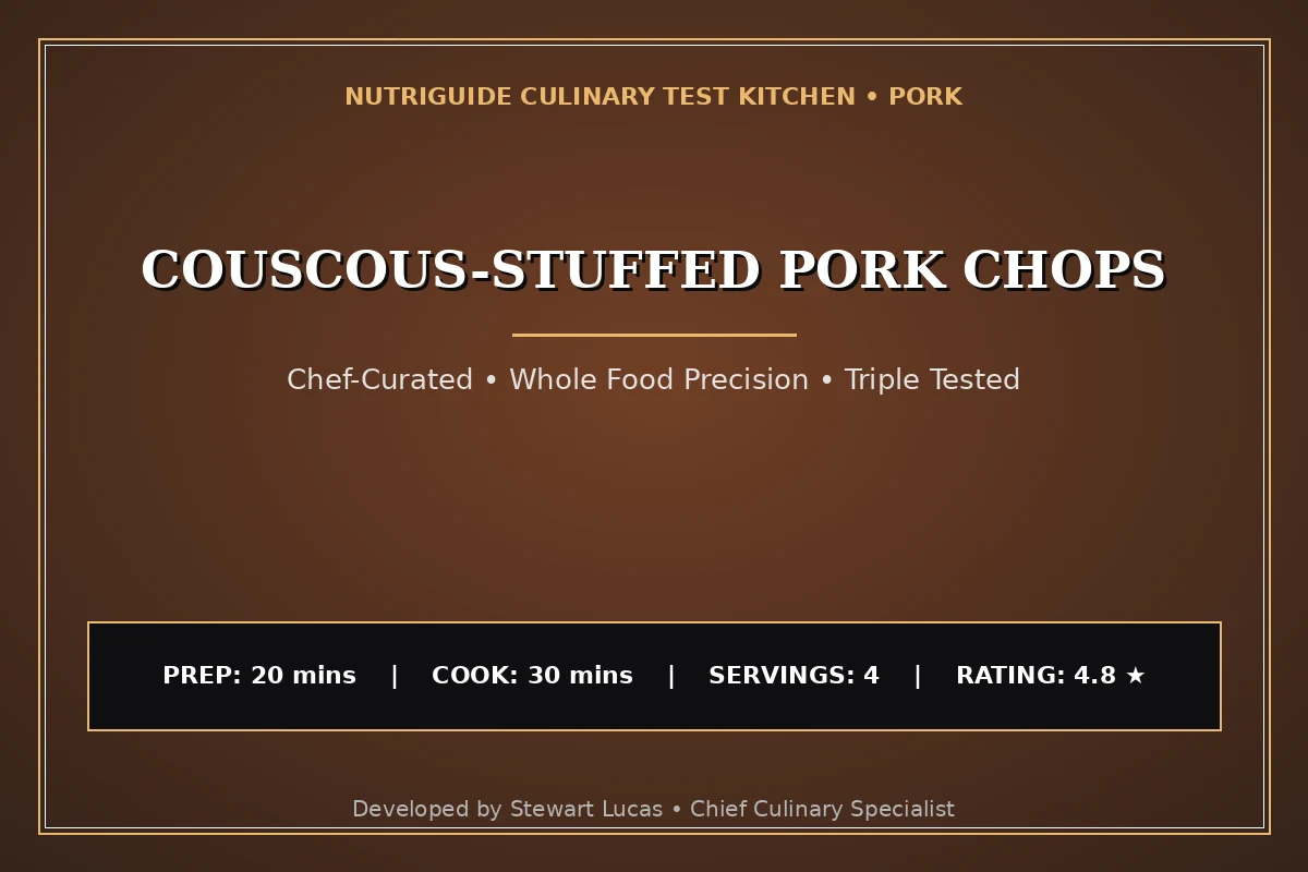 Couscous-Stuffed Pork Chops