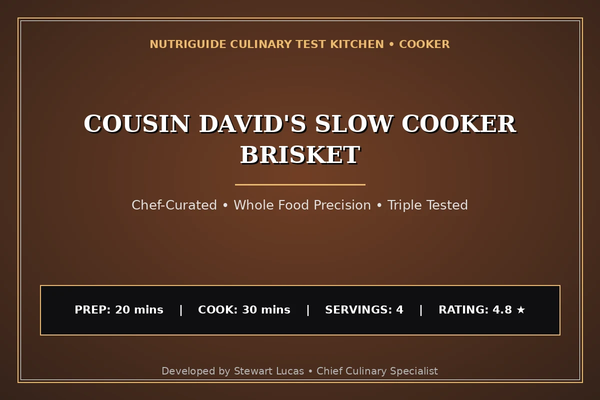 Cousin David'S Slow Cooker Brisket