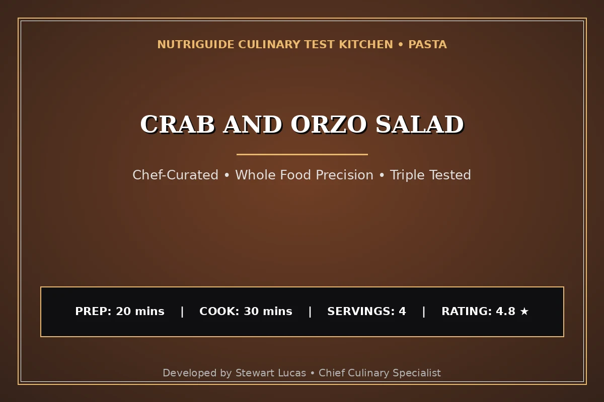 Crab And Orzo Salad