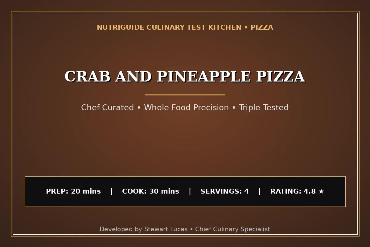 Crab And Pineapple Pizza