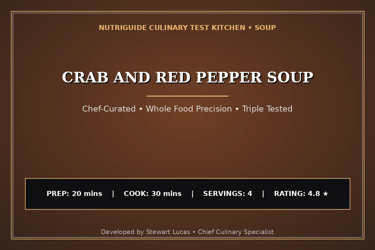 Crab And Red Pepper Soup