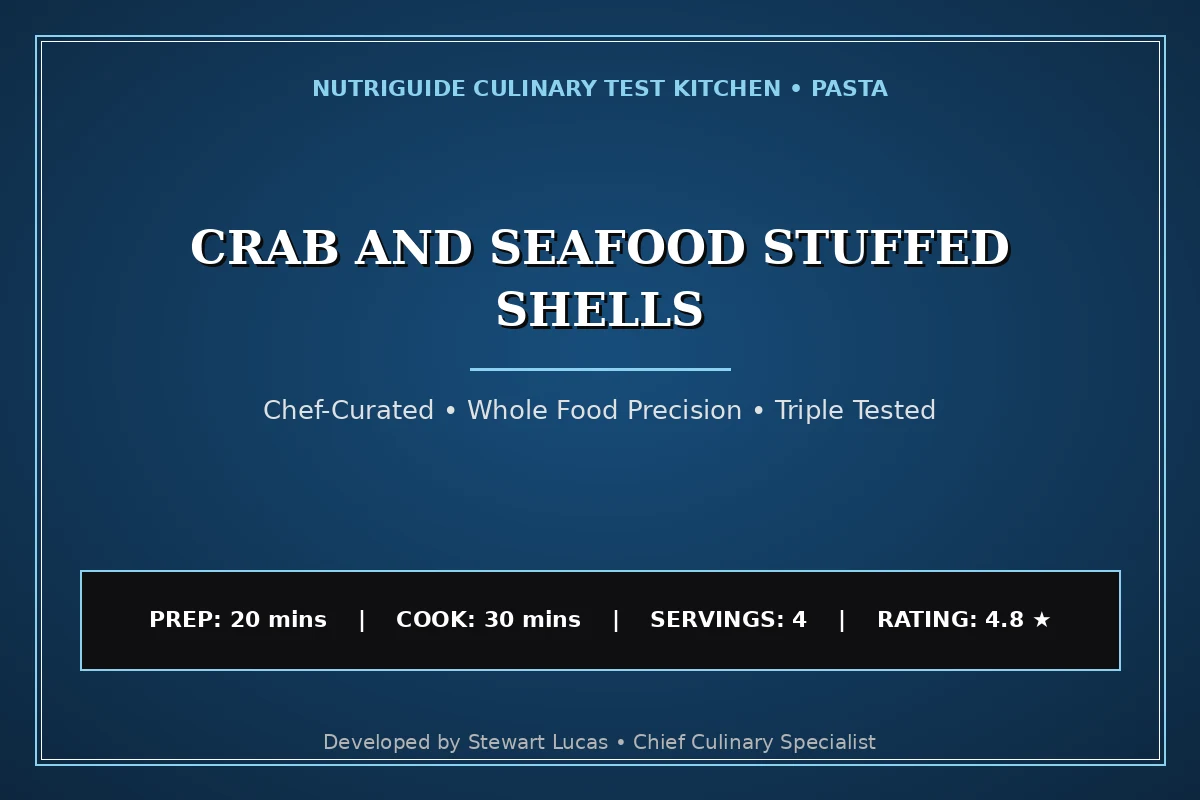 Crab And Seafood Stuffed Shells