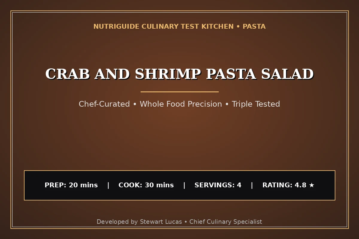 Crab And Shrimp Pasta Salad