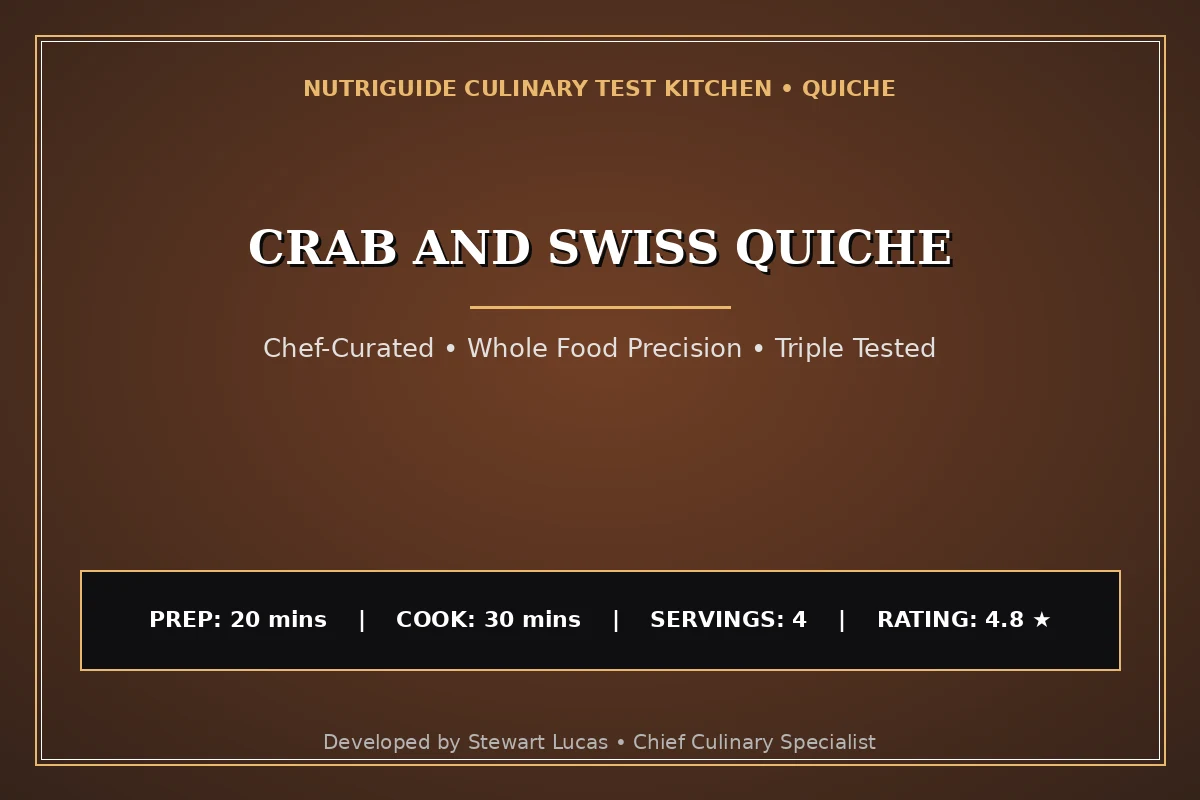 Crab And Swiss Quiche