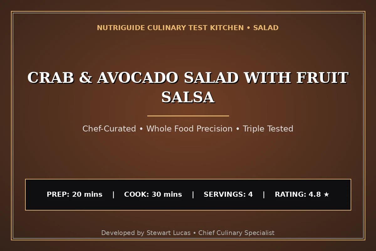 Crab & Avocado Salad With Fruit Salsa