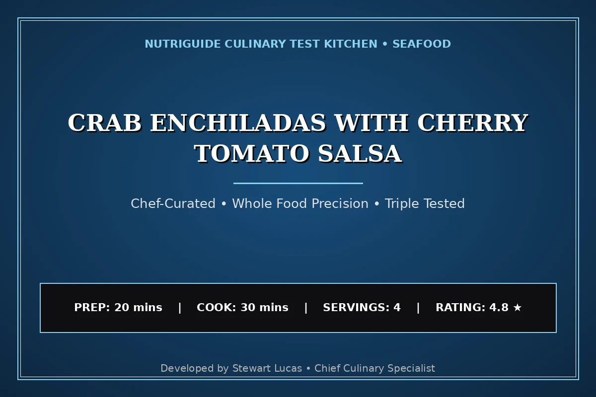 Crab Enchiladas With Cherry Tomato Salsa