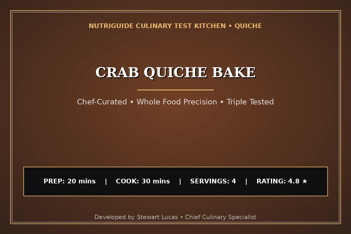 Crab Quiche Bake
