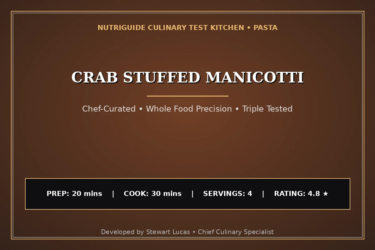 Crab Stuffed Manicotti