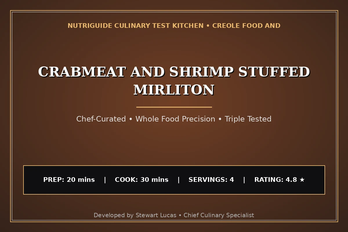 Crabmeat And Shrimp Stuffed Mirliton